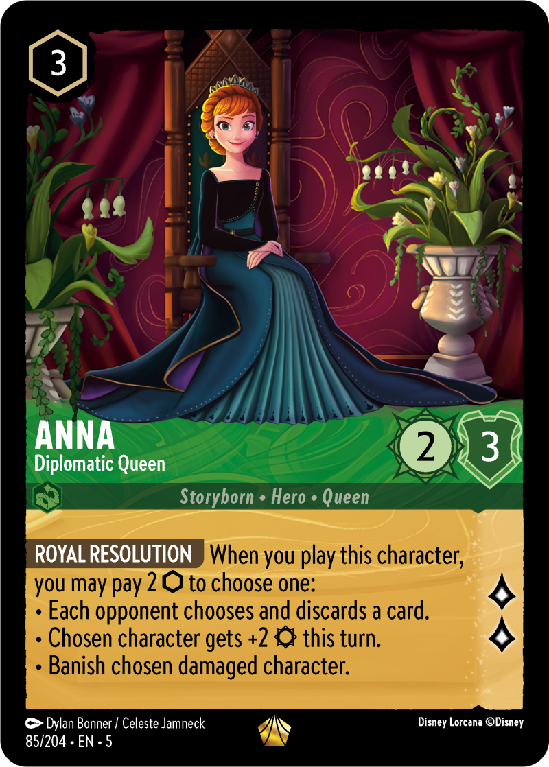 Anna - Diplomatic Queen Emerald Legendary Character 85 /204