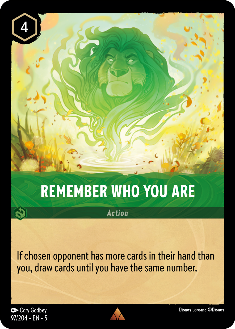 Remember Who You Are Emerald Rare Action 97 /204