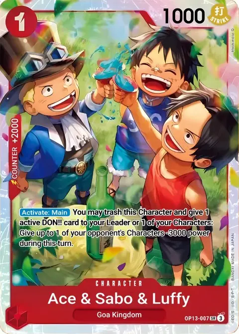 Ace & Sabo & Luffy OP13-007