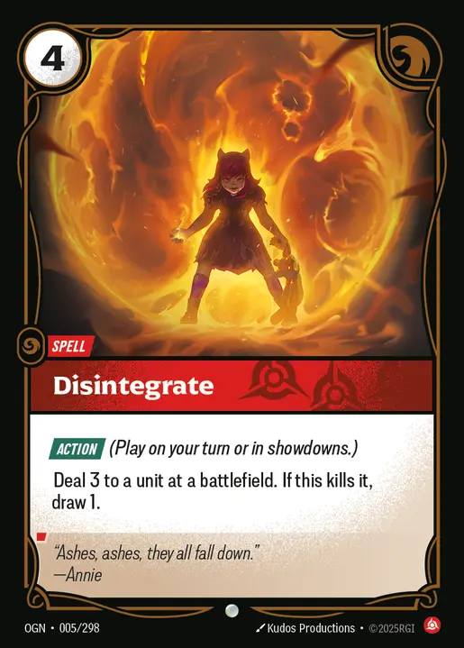 Disintegrate - 005/298 - Origins