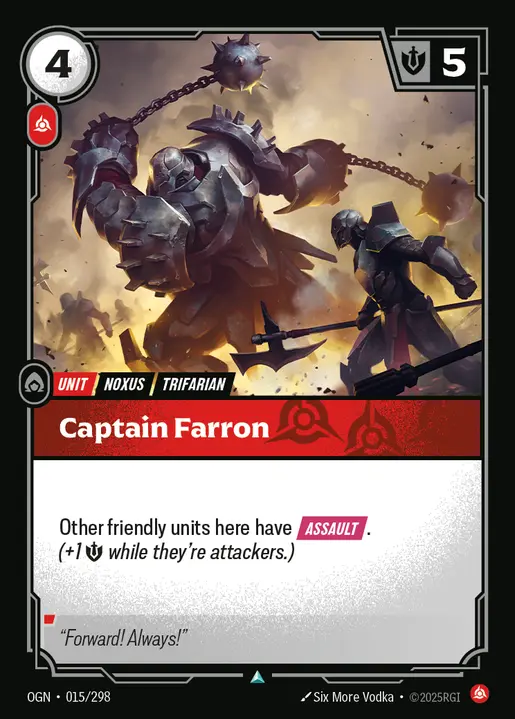 Captain Farron - 015/298 - Origins