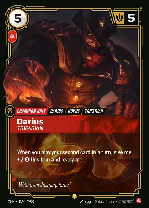 Darius Trifarian (Alternate Art) - 027a/298 - Origins