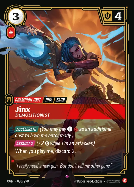 Jinx Demolitionist - 030/298 - Origins