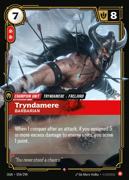 Tryndamere Barbarian - 034/298 - Origins