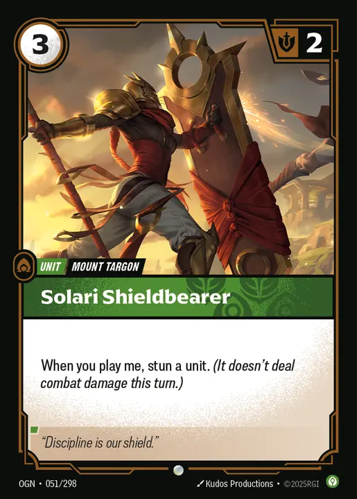 Solari Shieldbearer - 051/298 - Origins