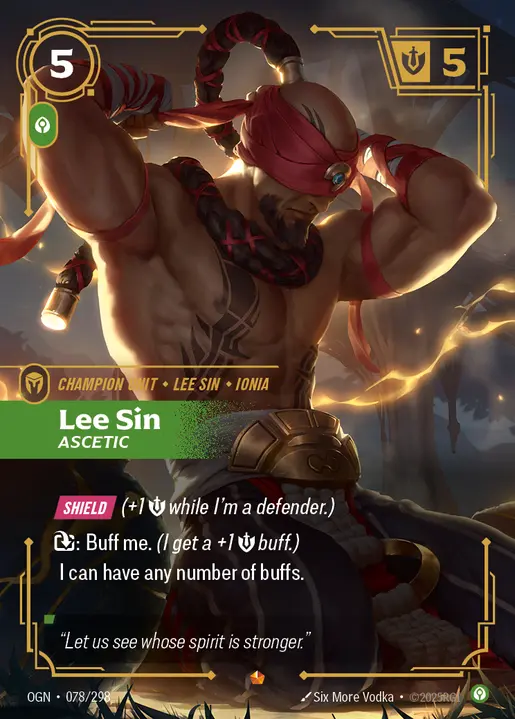 Lee Sin Ascetic - 078/298 - Origins