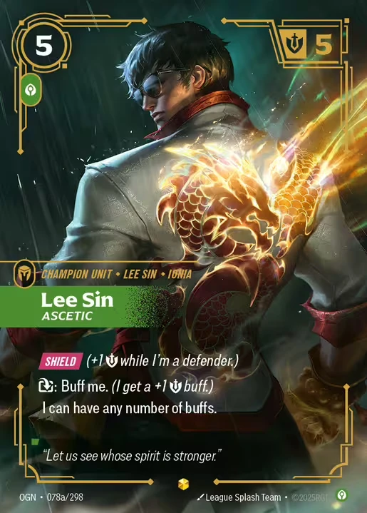 Lee Sin Ascetic (Alternate Art) - 078a/298 - Origins
