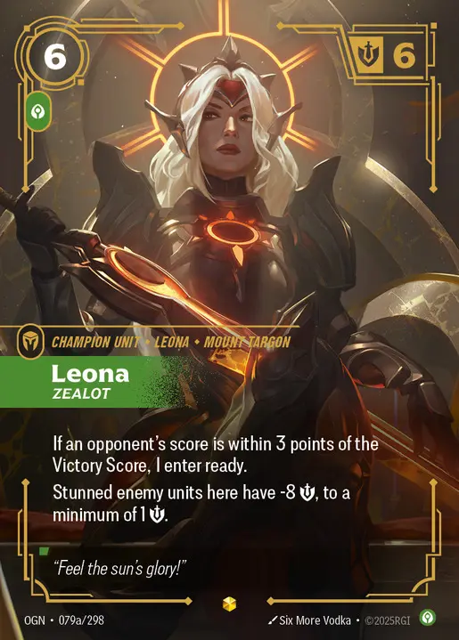 Leona Zealot (Alternate Art) - 079a/298 - Origins