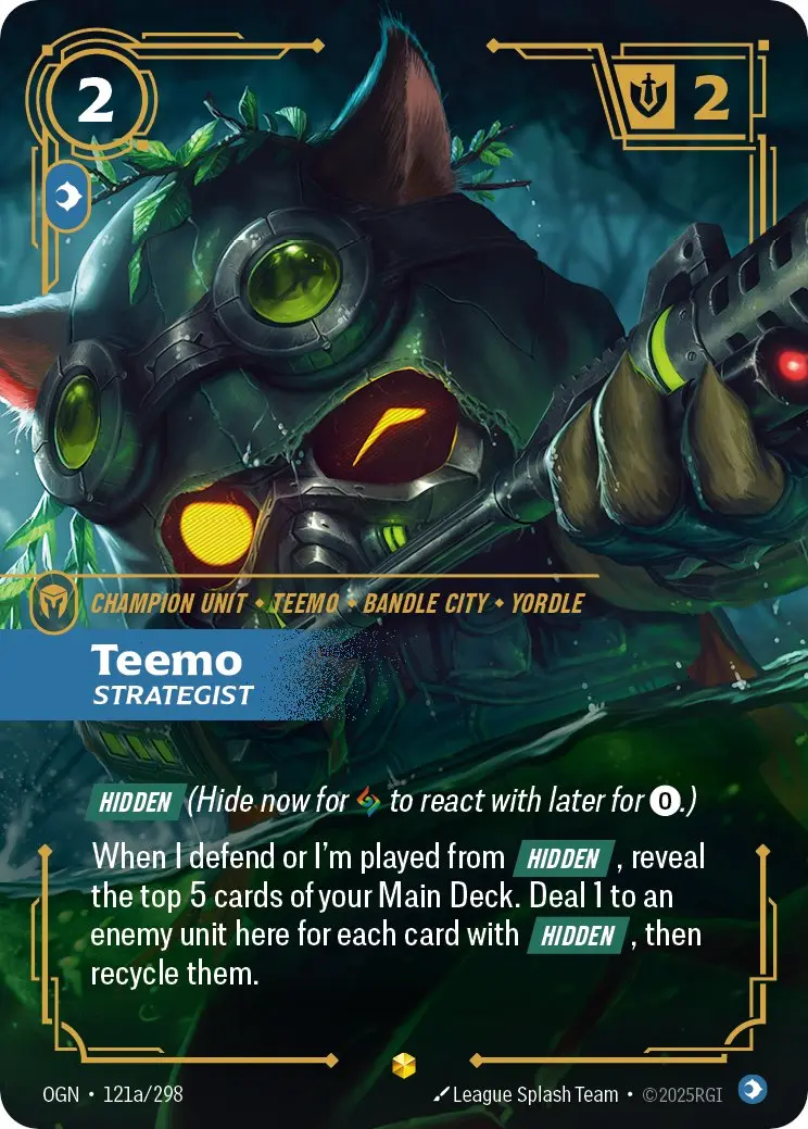 Teemo Strategist (Alternate Art) - 121a/298 - Origins
