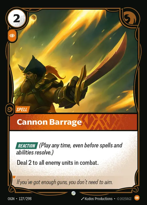 Cannon Barrage - 127/298 - Origins