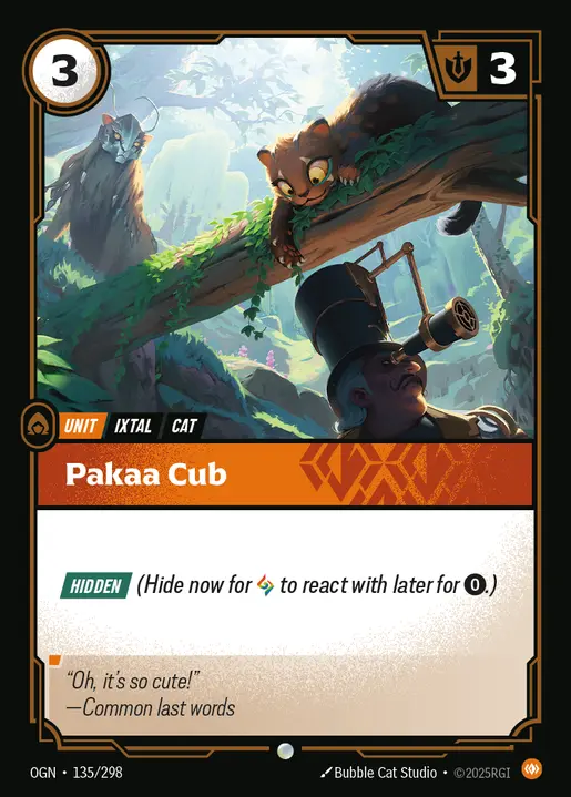 Pakaa Cub - 135/298 - Origins