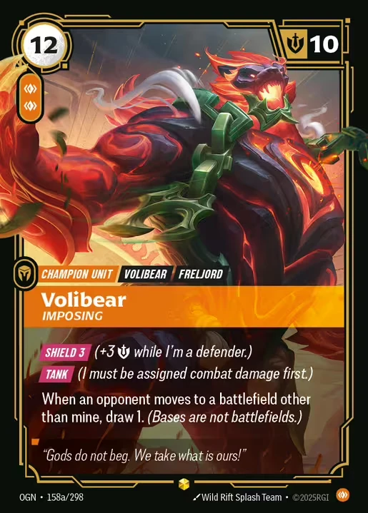 Volibear Imposing (Alternate Art) - 158a/298 - Origins