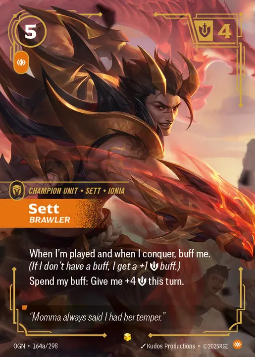 Sett Brawler (Alternate Art) - 164a/298 - Origins
