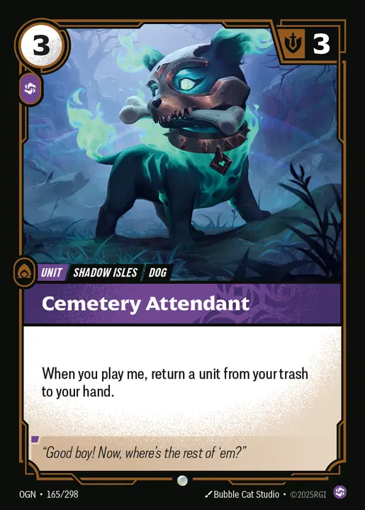 Cemetery Attendant - 165/298 - Origins