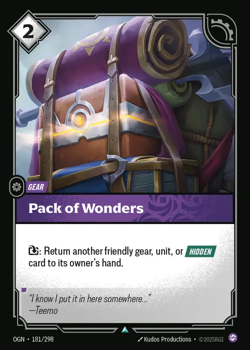 Pack of Wonders OGN-181