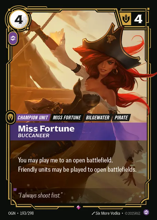 Miss Fortune Buccaneer - 193/298 - Origins