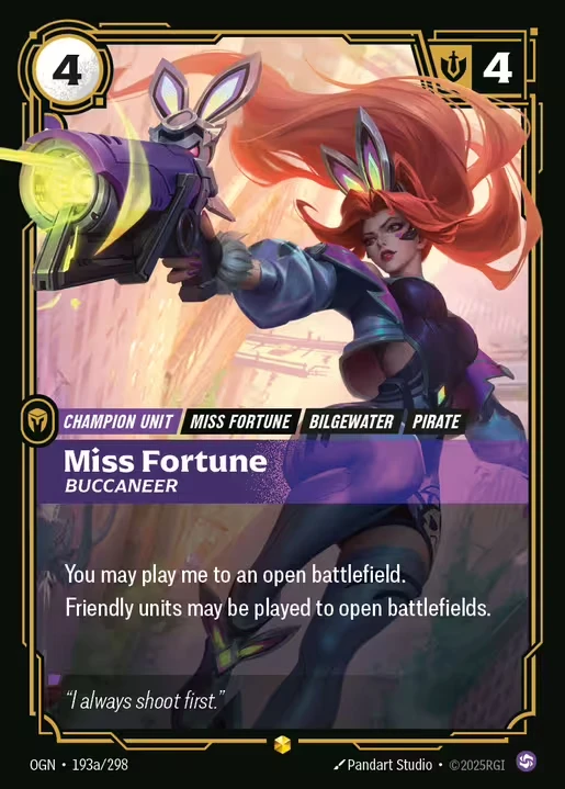 Miss Fortune Buccaneer (Alternate Art) - 193a/298 - Origins