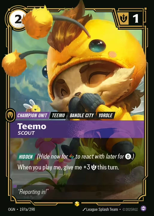 Teemo Scout (Alternate Art) - 197a/298 - Origins