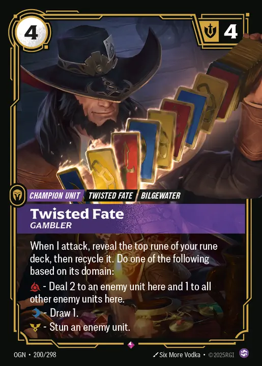 Twisted Fate Gambler OGN-200