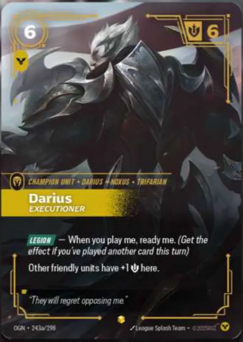 Darius Executioner (Alternate Art) - 243a/298 - Origins