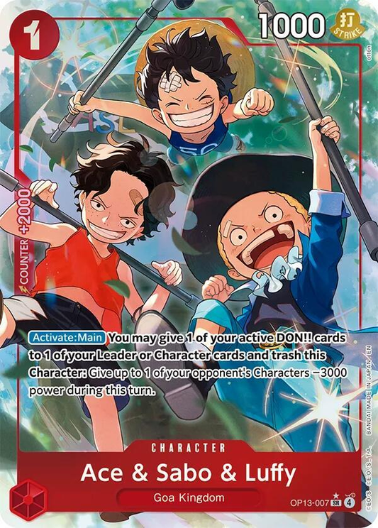 Ace & Sabo & Luffy OP13-007 (Alternate Art)