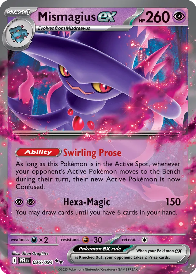 Mismagius ex - 036/094 - ME02: Phantasmal Flames (PFL)