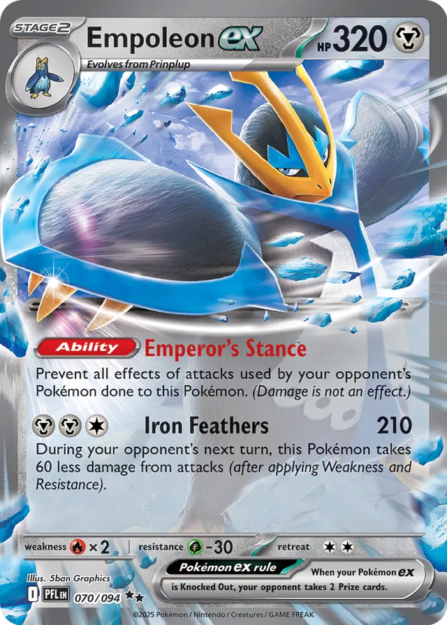 Empoleon ex - 070/094 - ME02: Phantasmal Flames (PFL)