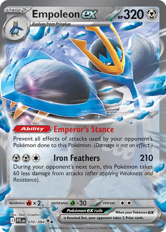 Empoleon ex - 070/094 - ME02: Phantasmal Flames (PFL)