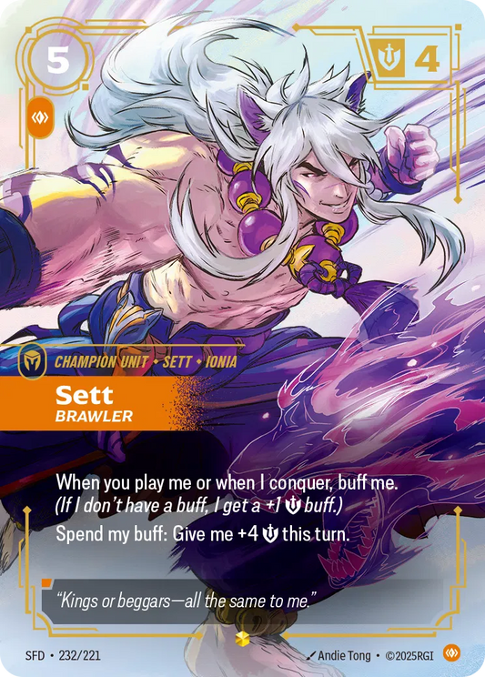Sett Brawler (Overnumbered) - 232/221 - Spiritforged