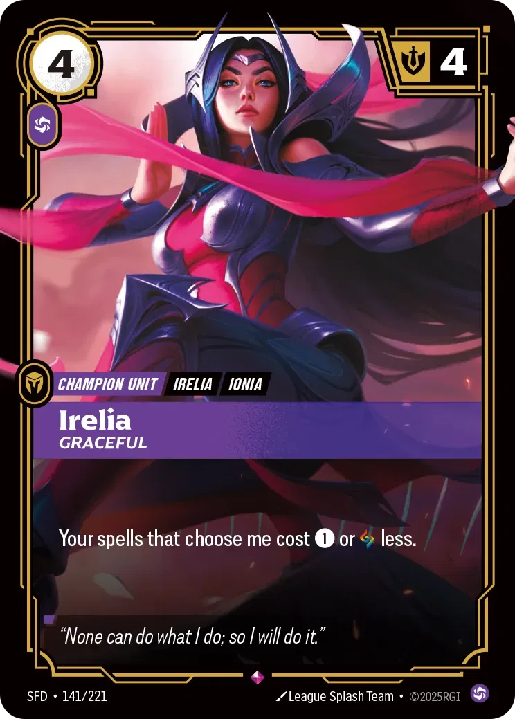 Irelia Graceful - 141/221 - Spiritforged
