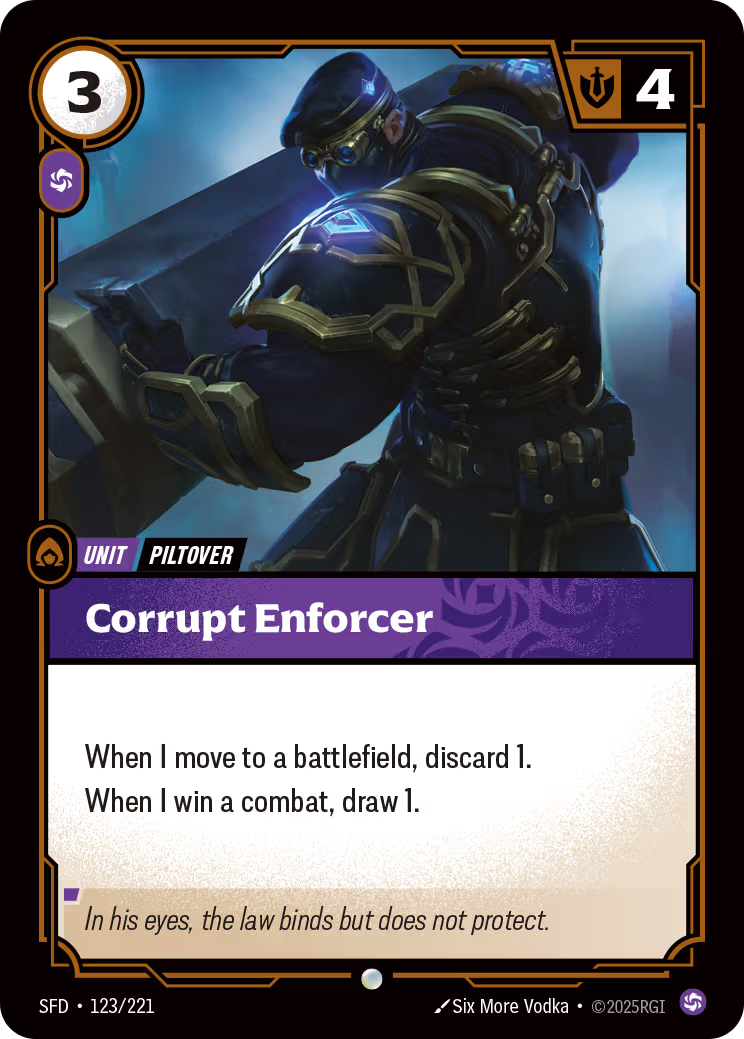 Corrupt Enforcer - 123/221 - Spiritforged