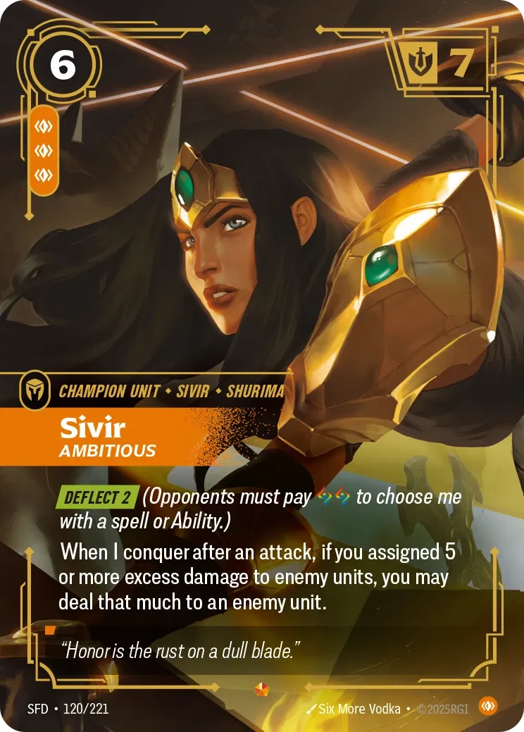 Sivir Ambitious - 120/221 - Spiritforged