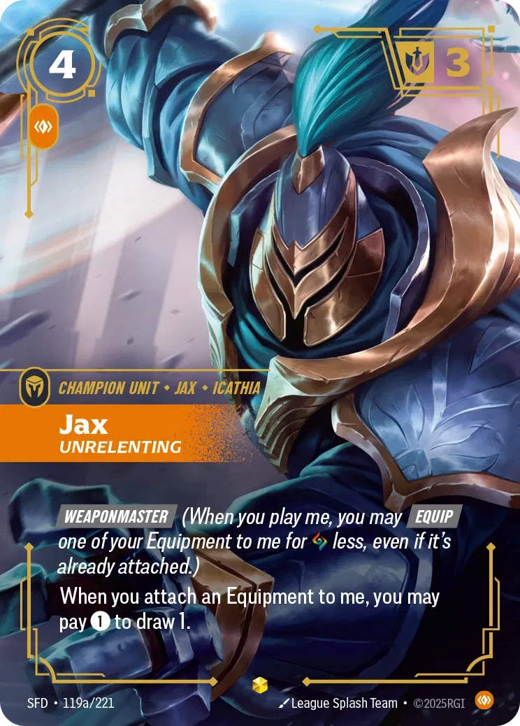 Jax Unrelenting (Alternate Art) - 119a/221 - Spiritforged