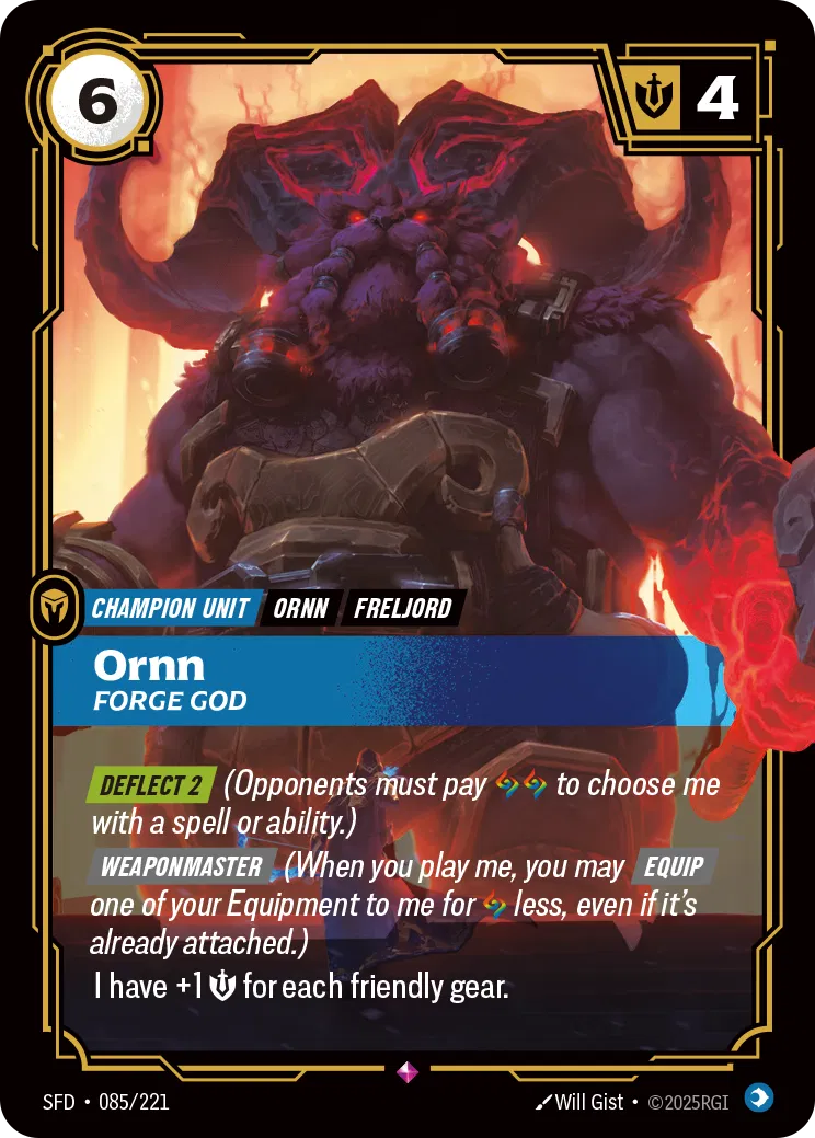 Ornn Forge God - 085/221 - Spiritforged