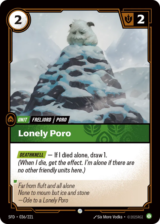 Lonely Poro SFD-036