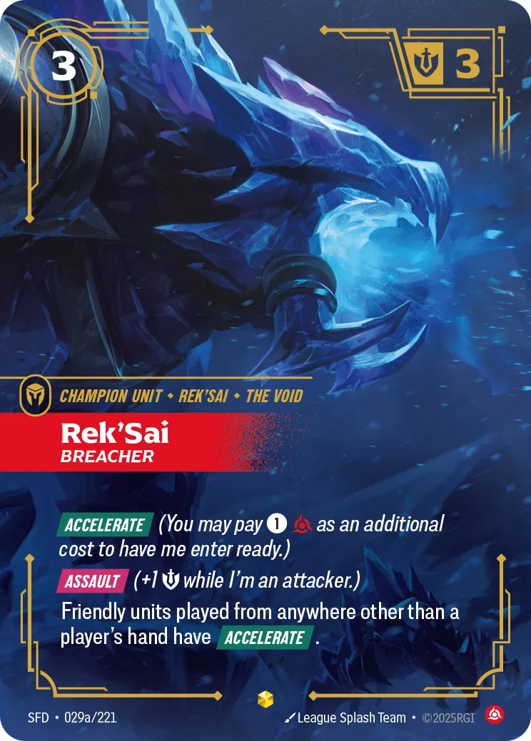 Rek'Sai Breacher (Alternate Art) - 029a/221 - Spiritforged