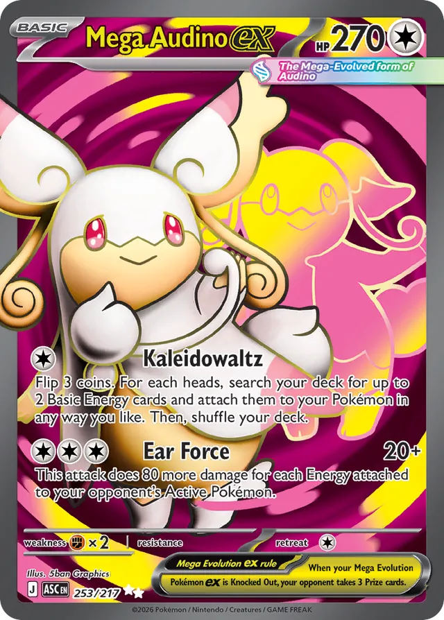 Mega Audino ex - 253/217 - ME: Ascended Heroes