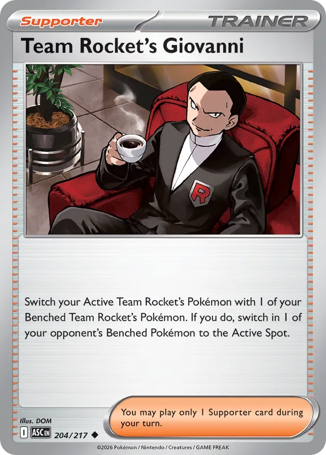 Team Rocket's Giovanni - 204/217 - ME: Ascended Heroes