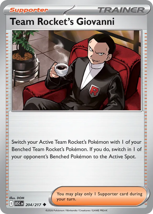 Team Rocket's Giovanni - 204/217 - ME: Ascended Heroes