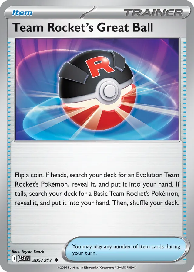 Team Rocket's Great Ball - 205/217 - ME: Ascended Heroes