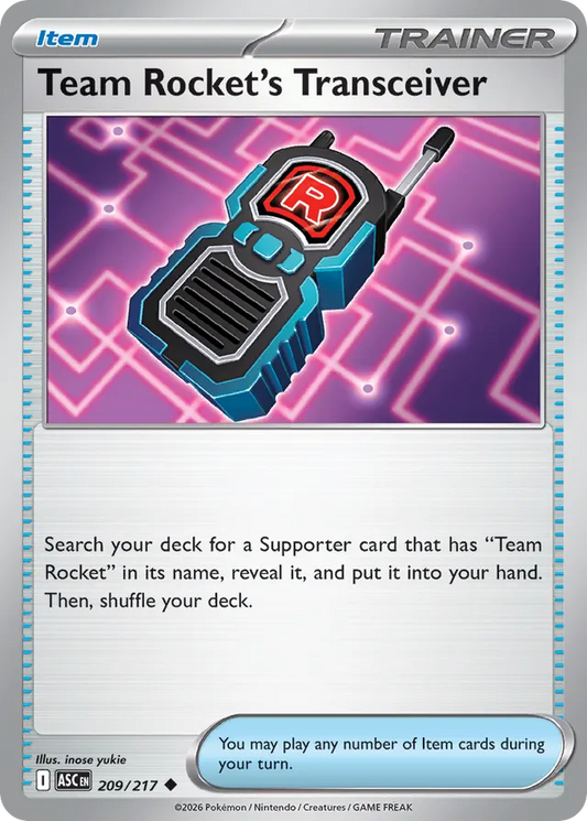 Team Rocket's Transceiver - 209/217 - ME: Ascended Heroes
