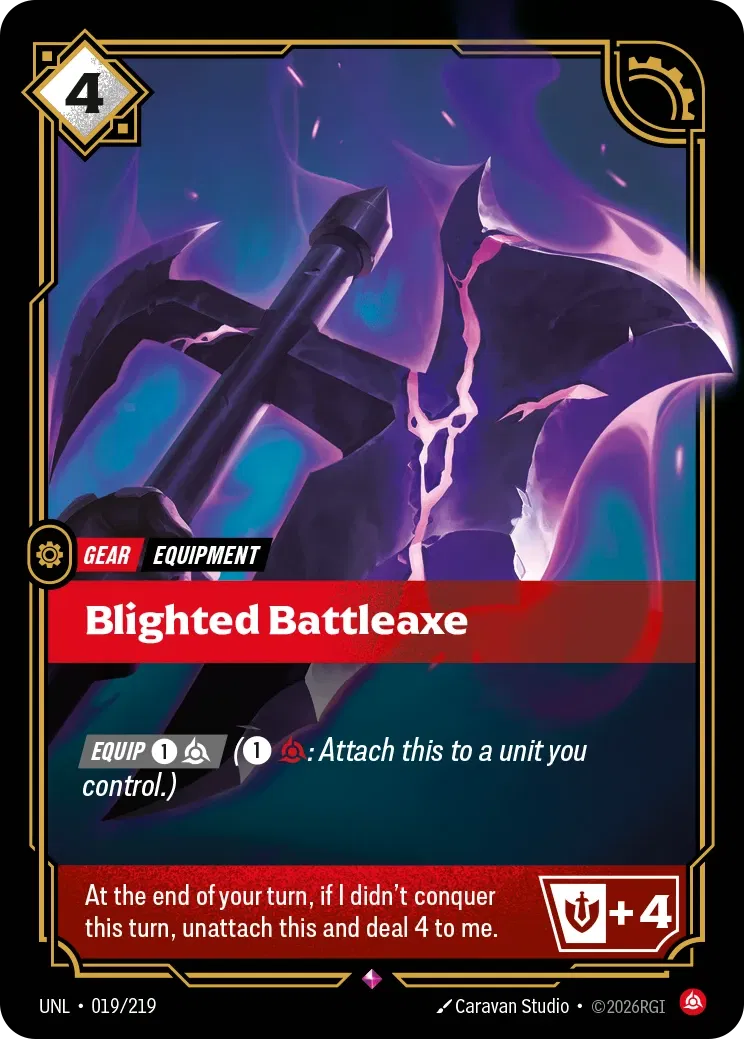 Blighted Battleaxe - 019/219 - Unleashed