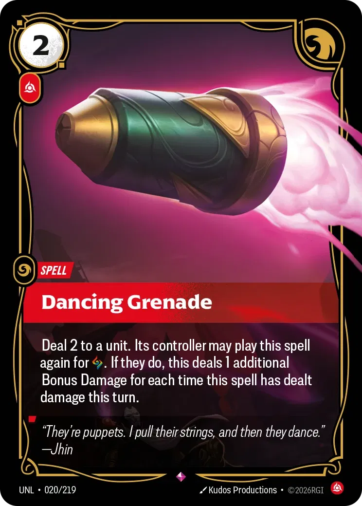 Dancing Grenade - 020/219 - Unleashed