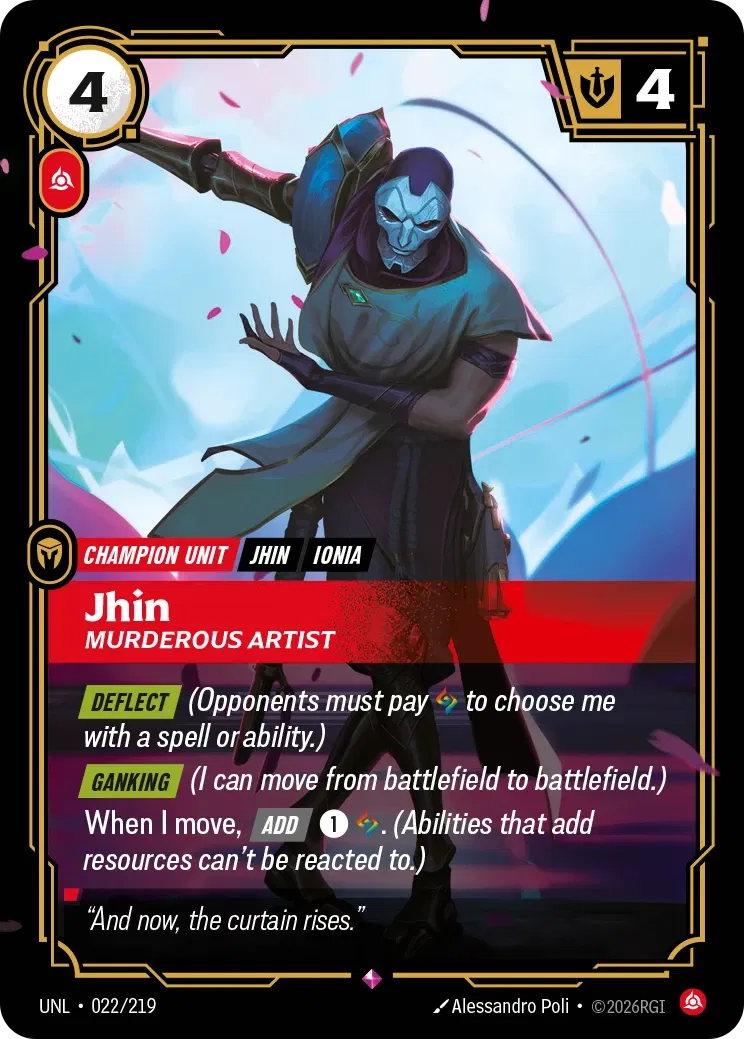 Jhin Murderous Artist - 022/219 - Unleashed