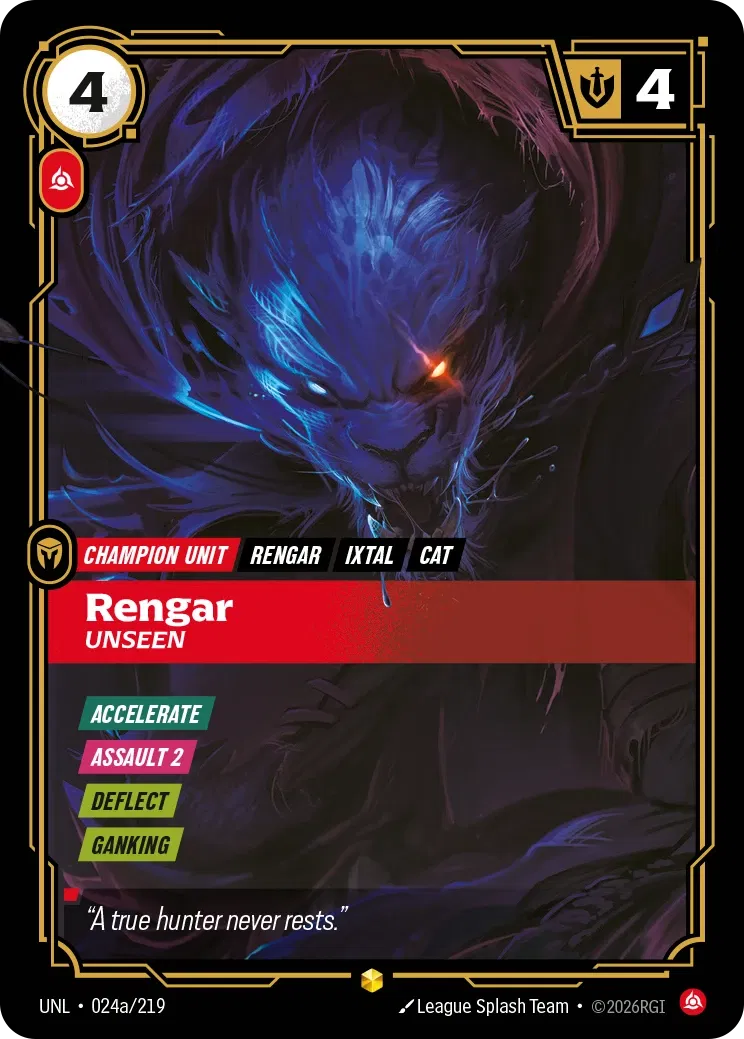 Rengar Unseen (Alternate Art) - 024a/219 - Unleashed