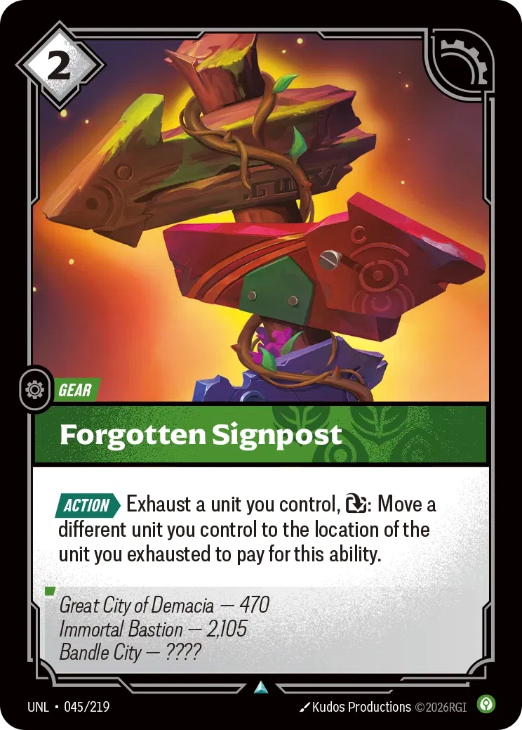 Forgotten Signpost - 045/219 - Unleashed