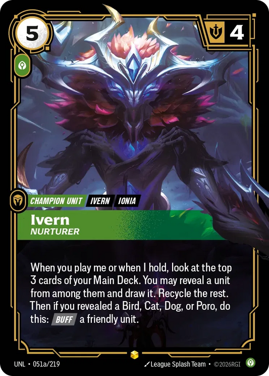 Ivern Nurturer (Alternate Art) - 051a/219 - Unleashed