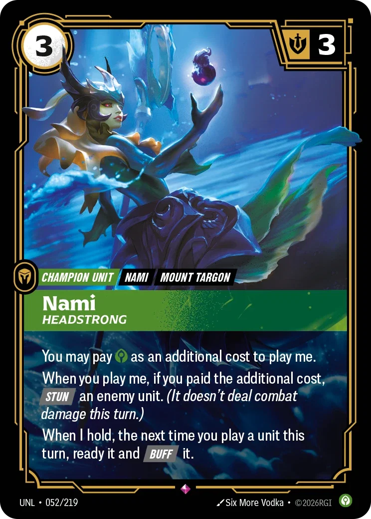 Nami Headstrong - 052/219 - Unleashed