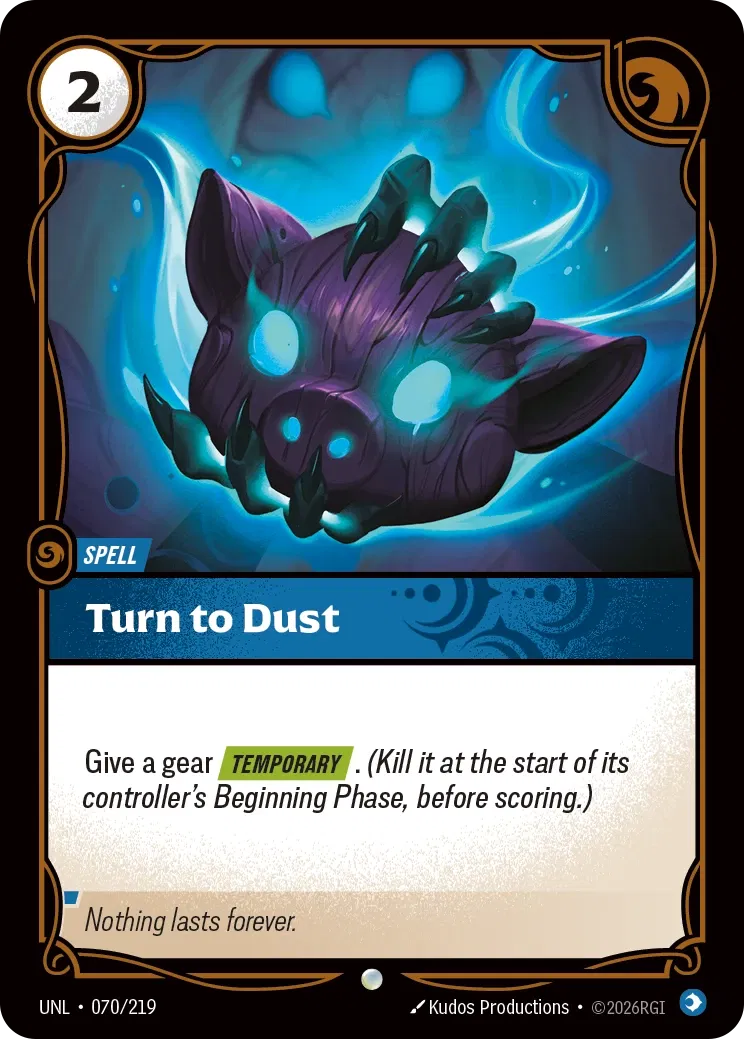 Turn to Dust - 070/219 - Unleashed