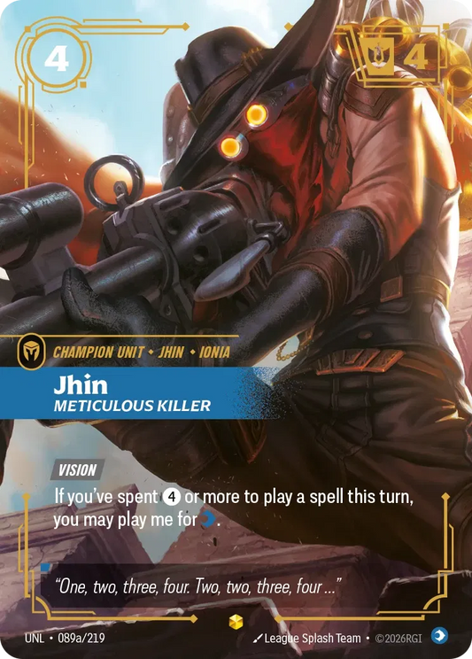 Jhin Meticulous Killer (Alternate Art) - 089a/219 - Unleashed
